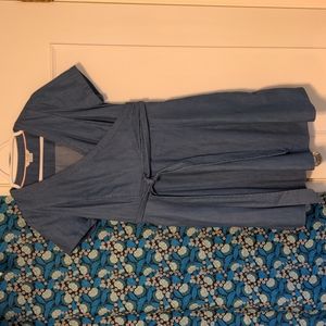 Boden denim wrap dress